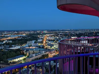 Ein allgemeiner Blick auf Augsburg oder ein Stadtblick von der Ferienwohnung aus
