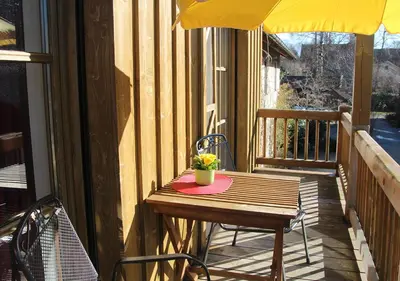 Ein Balkon oder eine Terrasse in der Unterkunft Sporerhof