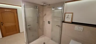 Ein Badezimmer in der Unterkunft Ferienwohnung Faschinggut