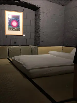 Ein Bett oder Betten in einem Zimmer der Unterkunft himmel und himmel