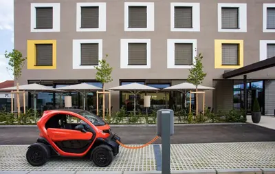 Das Gebäude in dem sich das Hotel befindet