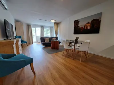 TV/Unterhaltungsangebot in der Unterkunft East Park Apartments Baumkirchner Str 18