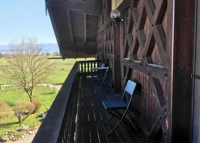 Ein Balkon oder eine Terrasse in der Unterkunft Keilhof