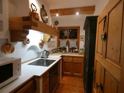 Küche/Küchenzeile in der Unterkunft Ferienwohnung Andrea