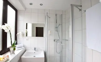 Ein Badezimmer in der Unterkunft Hotel Seeluna am Klostersee