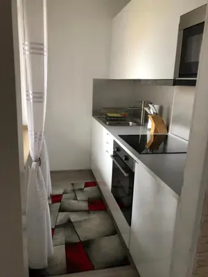 Küche/Küchenzeile in der Unterkunft Modern Apartment