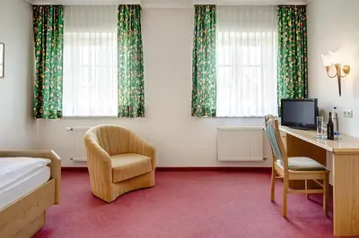 TV/Unterhaltungsangebot in der Unterkunft Altstadt- und Businesshotel Pfaubräu - Brauereigasthof - Frühstücksbuffet - kostenfreie Radgarage - Hunde willkommen