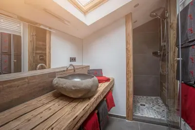 Ein Badezimmer in der Unterkunft Biohof Jörgenbauer
