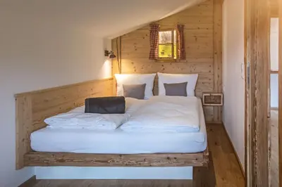 Ein Bett oder Betten in einem Zimmer der Unterkunft Biohof Jörgenbauer