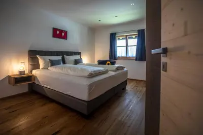 Ein Bett oder Betten in einem Zimmer der Unterkunft Biohof Jörgenbauer