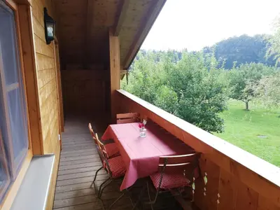 Ein Balkon oder eine Terrasse in der Unterkunft Sonnenhub