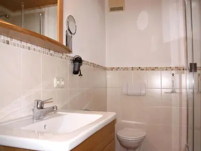 Ein Badezimmer in der Unterkunft Jaklhof