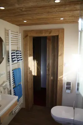 Ein Badezimmer in der Unterkunft Pension Wendelstein