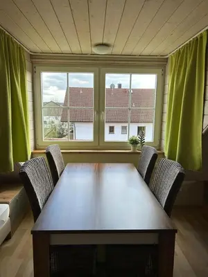 Ein Sitzbereich in der Unterkunft Scheilhof
