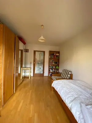 Ein Bett oder Betten in einem Zimmer der Unterkunft Oktoberfest