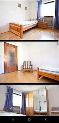 Ein Bett oder Betten in einem Zimmer der Unterkunft Oktoberfest