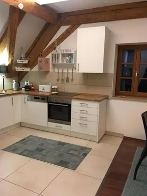 Küche/Küchenzeile in der Unterkunft Ferienwohnung Loh 2