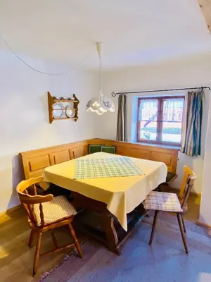 Ein Sitzbereich in der Unterkunft City Apartment