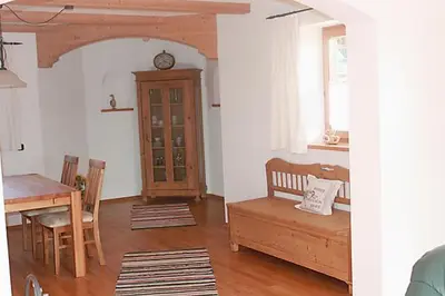 Ein Sitzbereich in der Unterkunft Haus Billinger
