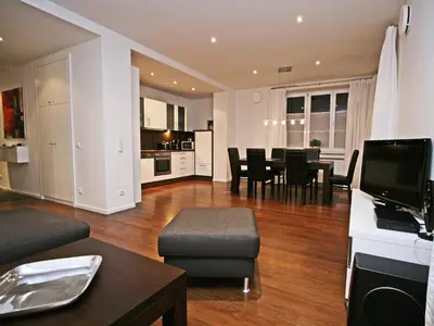 Küche/Küchenzeile in der Unterkunft Ferienwohnung Am Kurpark -Wohnung 2,90qm-