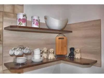 Küche/Küchenzeile in der Unterkunft Ferienwohnung Franzi
