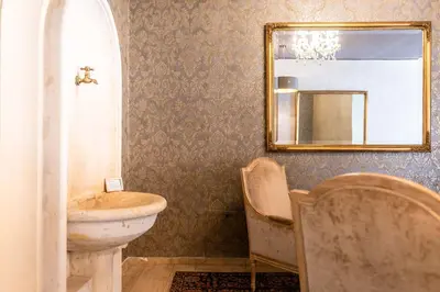 Ein Badezimmer in der Unterkunft SEINZ Wisdom Resort - Bio-Hotel vegan-vegetarisch