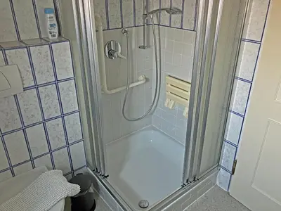Ein Badezimmer in der Unterkunft An den Isarauen