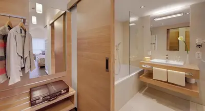 Ein Badezimmer in der Unterkunft Hotel Holl