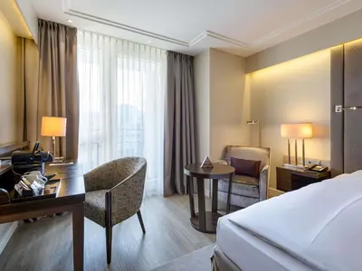 Ein Bett oder Betten in einem Zimmer der Unterkunft Pullman Munich