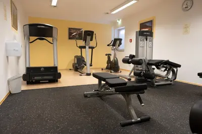 Das Fitnesscenter und/oder die Fitnesseinrichtungen in der Unterkunft Glasl's Landhotel
