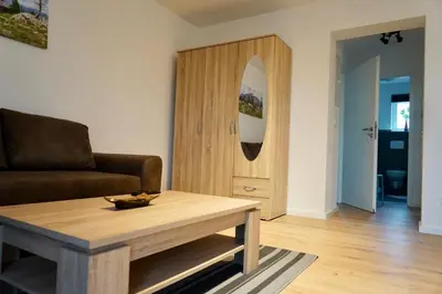 Ein Sitzbereich in der Unterkunft M&A Ferienwohnungen Oberbayern