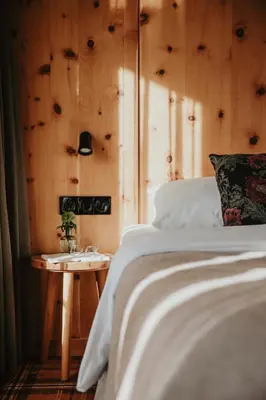 Ein Bett oder Betten in einem Zimmer der Unterkunft Hotel Bussi Baby