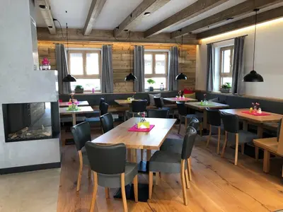 Ein Sitzbereich in der Unterkunft Stücklhof Eurasburg