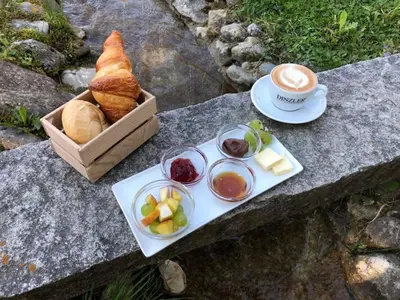 Essen in der Pension oder in der Nähe