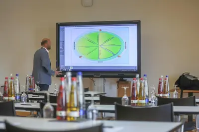 Der Geschäftsbereich oder Konferenzraum in der Unterkunft Hotel Kloster Holzen