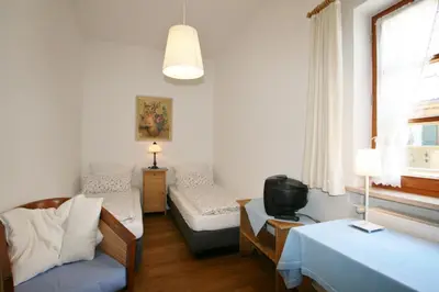 Ein Sitzbereich in der Unterkunft Hotel-Gasthof Rose