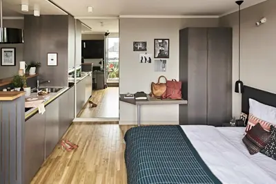 Küche/Küchenzeile in der Unterkunft Bold Hotel München Zentrum