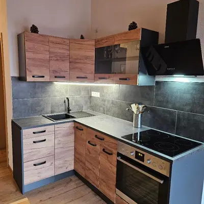 Küche/Küchenzeile in der Unterkunft Ferienhaus Beyer