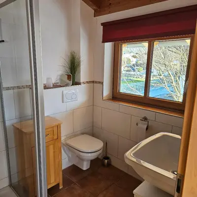 Ein Badezimmer in der Unterkunft Ferienhaus Beyer