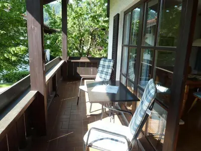 Ein Balkon oder eine Terrasse in der Unterkunft Ferienwohnanlage Hochgern