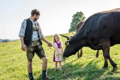 Kinder, die in der Unterkunft Möderlhof übernachten