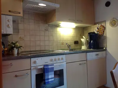 Küche/Küchenzeile in der Unterkunft Apartements Ingrid Unhoch-Raggl
