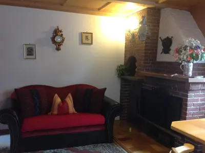 Ein Sitzbereich in der Unterkunft Apartements Ingrid Unhoch-Raggl