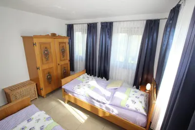 Ein Bett oder Betten in einem Zimmer der Unterkunft Gästehaus Dürnberg