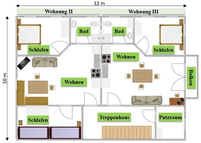 Grundriss der Unterkunft Gästehaus Dürnberg