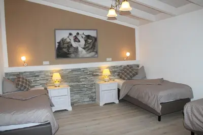 Ein Bett oder Betten in einem Zimmer der Unterkunft Ana's Landhaus auch für Monteure