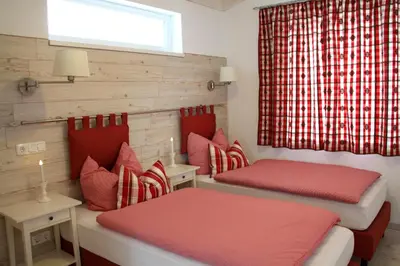 Ein Bett oder Betten in einem Zimmer der Unterkunft Ana's Landhaus auch für Monteure