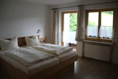 Ein Bett oder Betten in einem Zimmer der Unterkunft Bucherhof