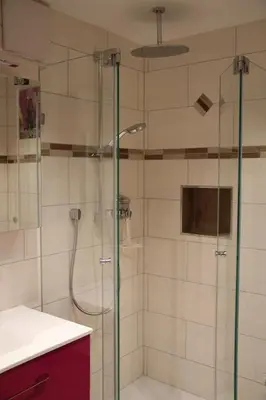 Ein Badezimmer in der Unterkunft Bucherhof