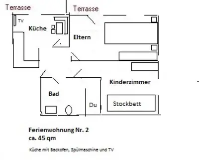 Grundriss der Unterkunft Bucherhof